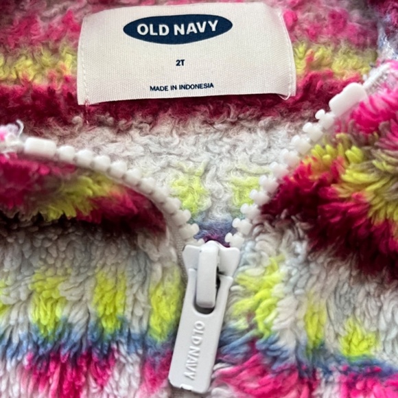 Old Navy Toddler Girls' Multi-Colored Zip Front Hooded Jacket Size 2T - Picture 6 of 12
